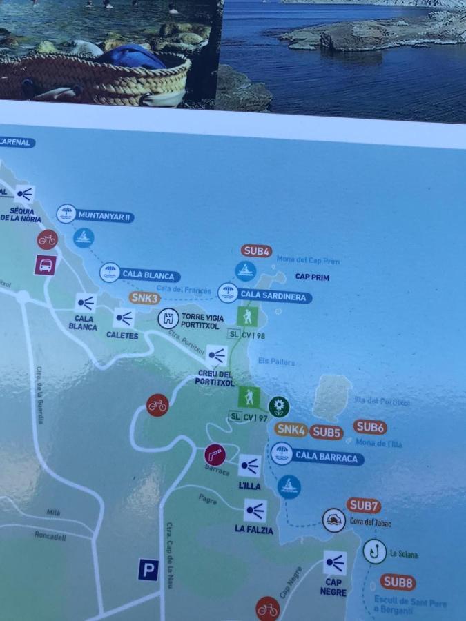 Apartamento a 100m de la Cala Blanca Xabia Bagian luar foto